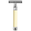 Edwin Jagger Safety Razor DE87 Rubber Coated Ivory