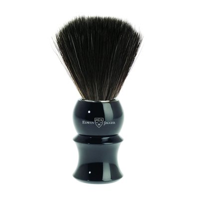 Edwin Jagger Shaving Brush Synthetic Fibre Black