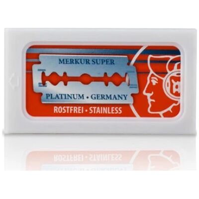 Merkur Super Platinum Double Edge Razor Blades 10 pcs